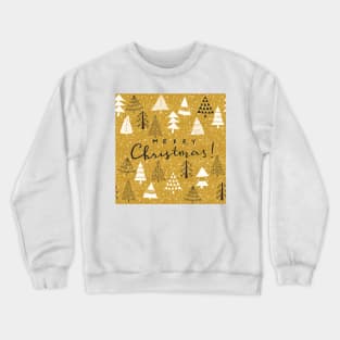 Christmas trees in the forest Crewneck Sweatshirt